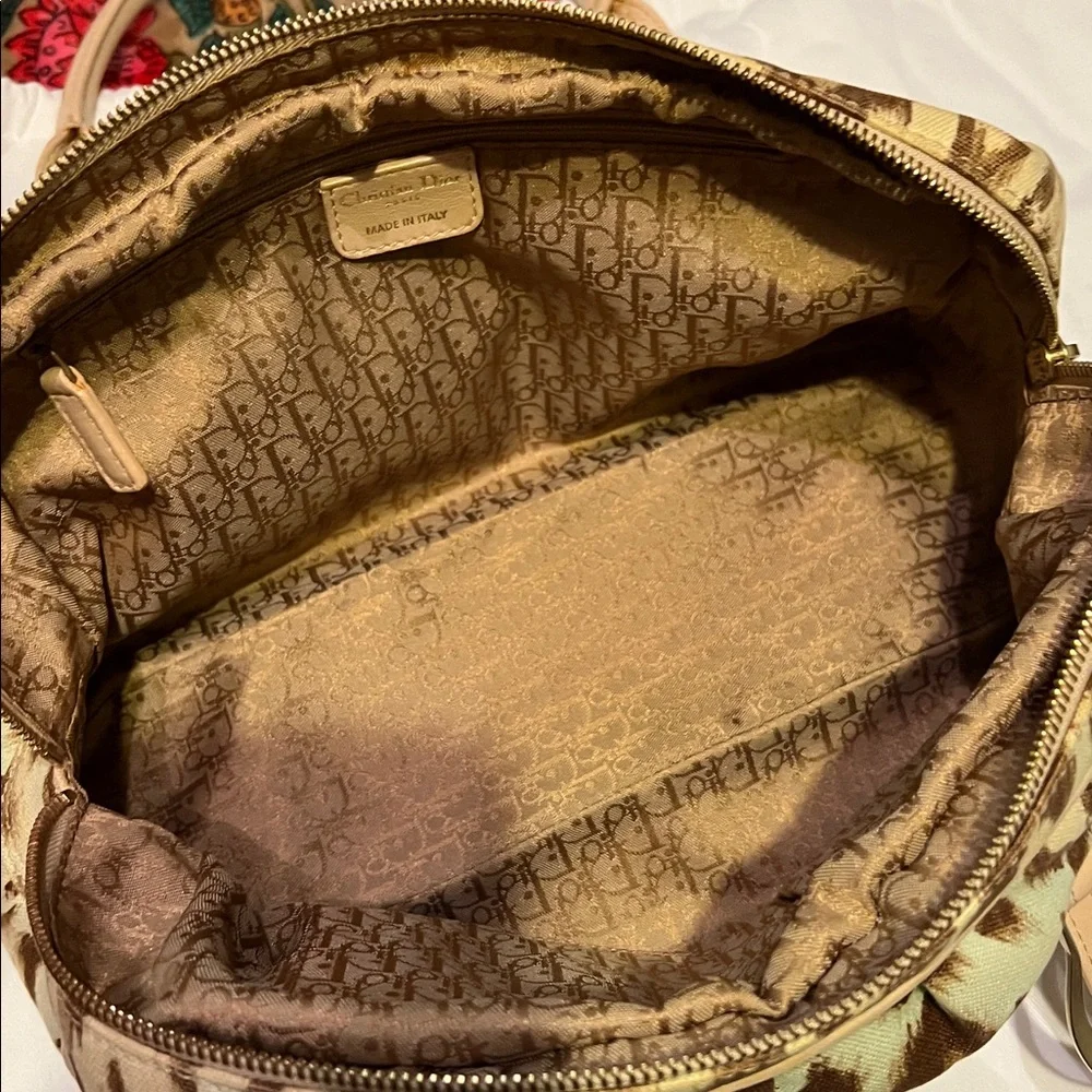 ABSOLUTELY GORGEOUS💕EXCELLENT CONDITION💕VINTAGE CHRISTIAN DIOR LEOPARD BAG💗💗💗 - Picture 13 of 17